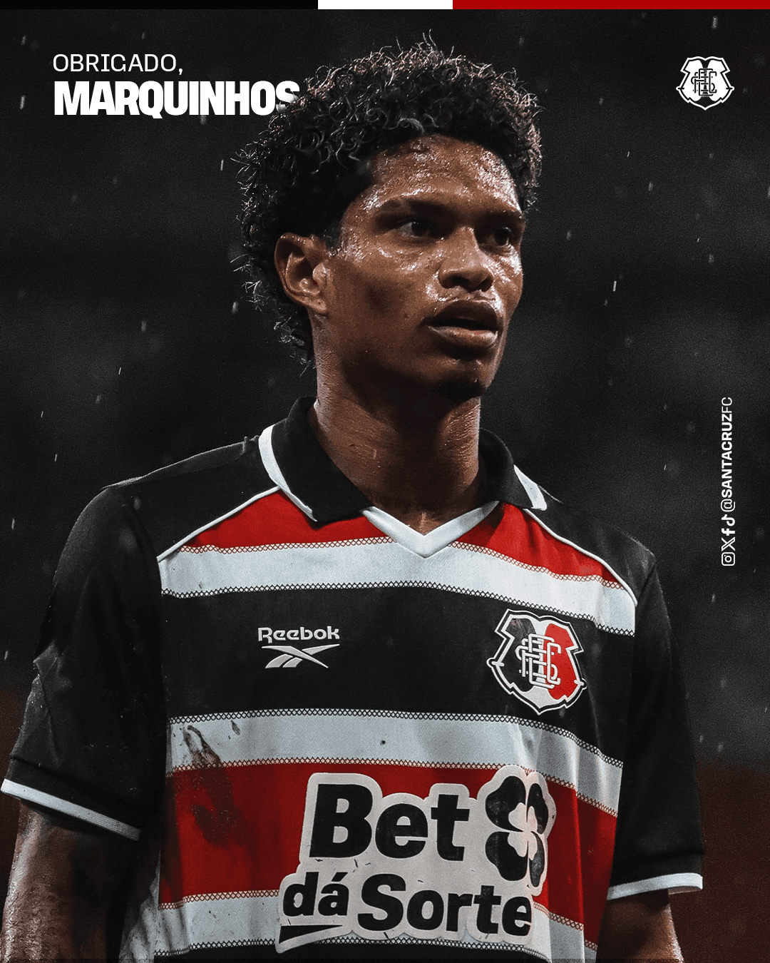 Santa Cruz comunica a saída do atacante Marquinhos