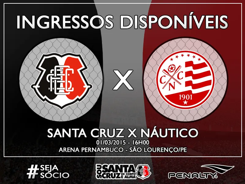 Venda de ingressos para jogo contra o Náutico.