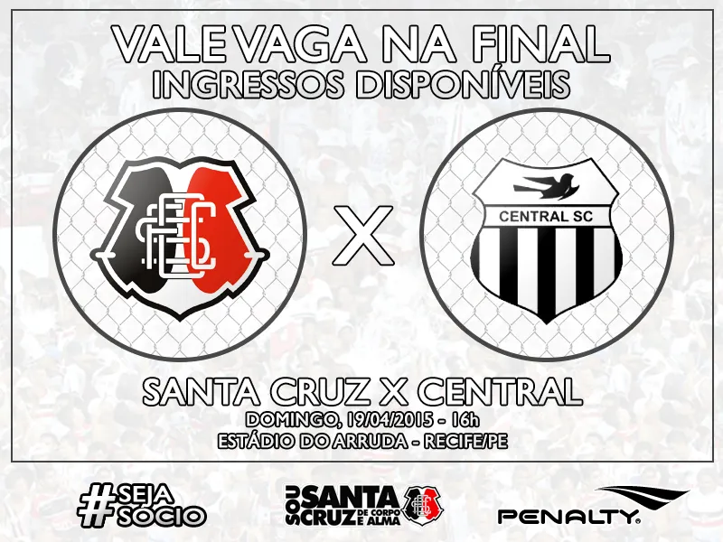 Tem promoção de ingressos para decisão com o Central!