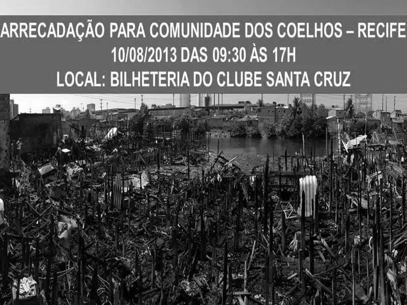 Torcida Coral e Igreja Obreiros de Cristo solidários com vítimas dos Coelhos.